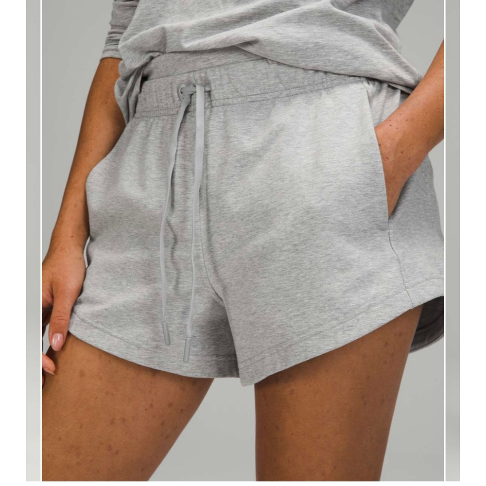 Light Gray Women’s Drawstring Lounge Shorts